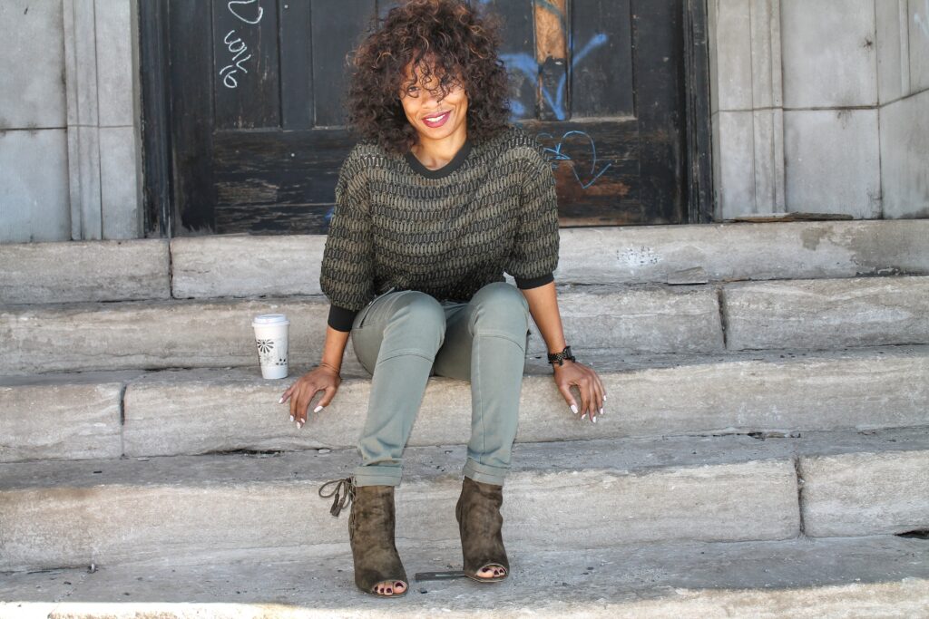 shades of khaki olive sweater