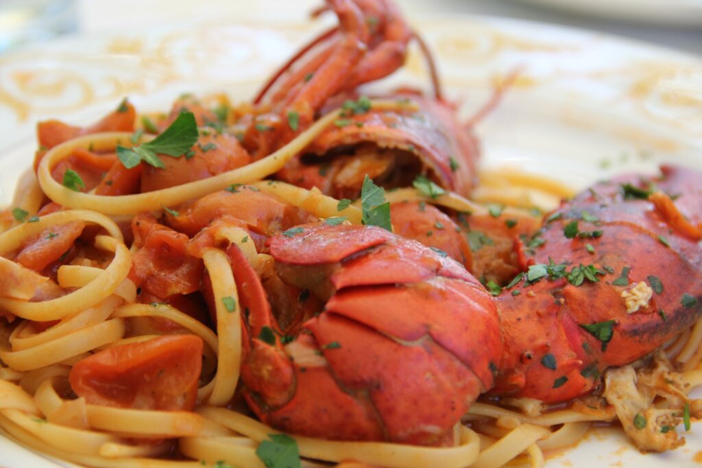 seafood pasta non traditional Christmas dinner alternative to Christmas dinner
