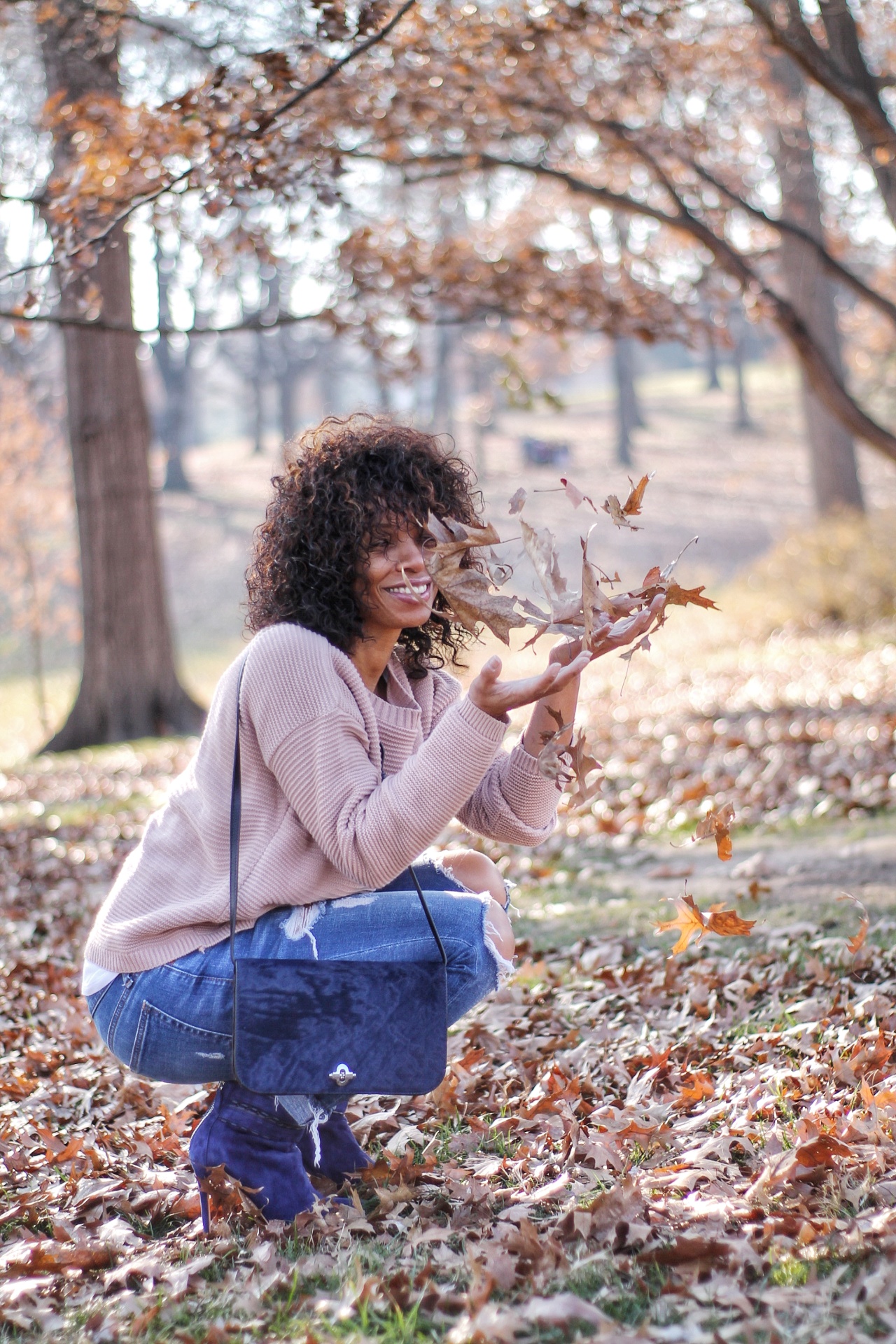 sweater weather ripped jeans
