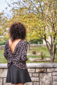Animal print sweater