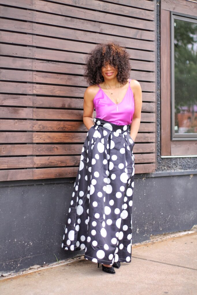 Polka-Dot-Print-Maxi-Skirt-Amazon-2